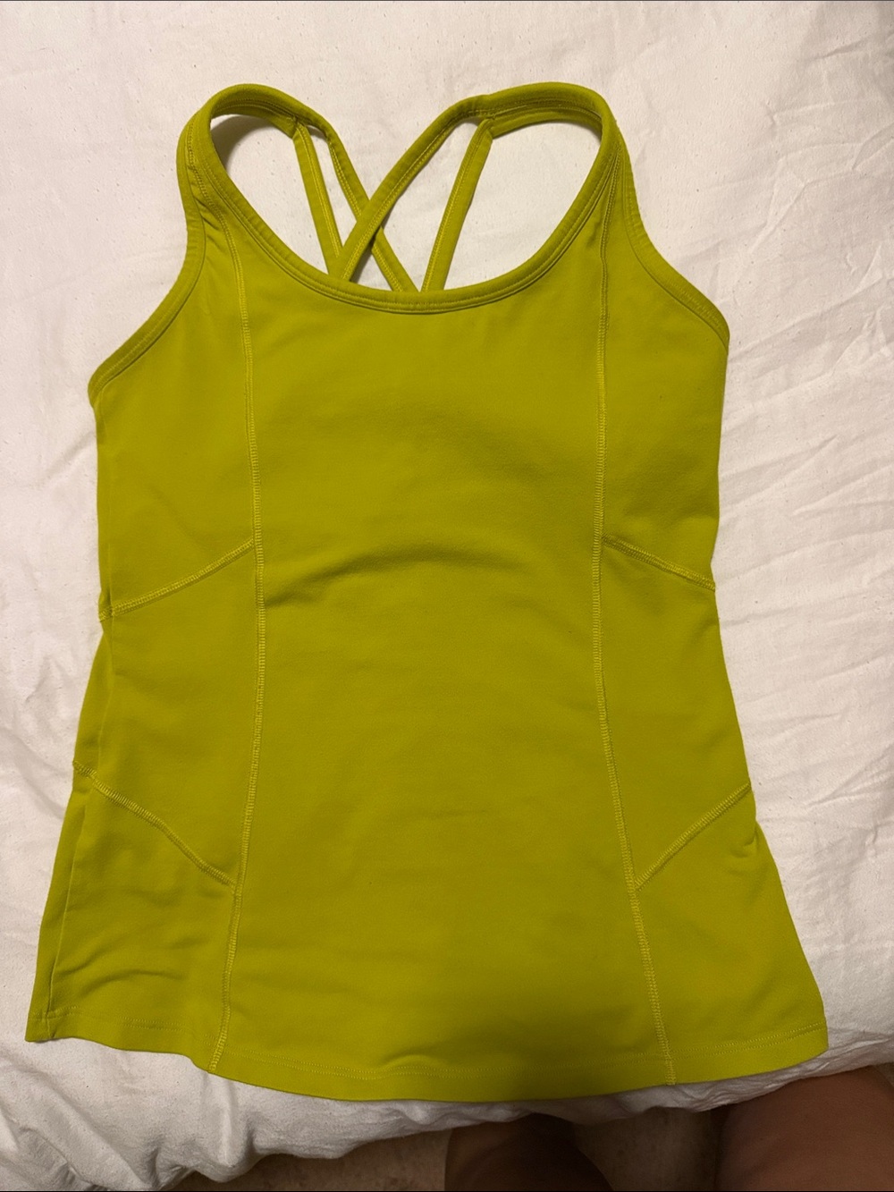 Athleta Lime Green Strappy Tank Top